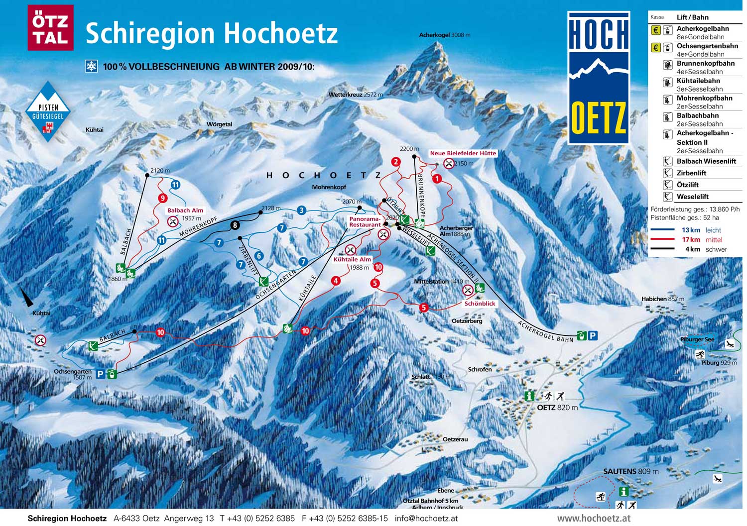 mapa Hochoetz